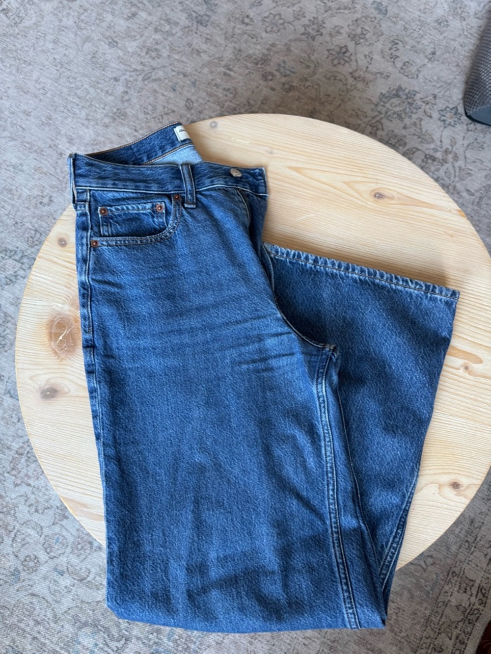 Abercrombie & Fitch Wide Leg High Rise